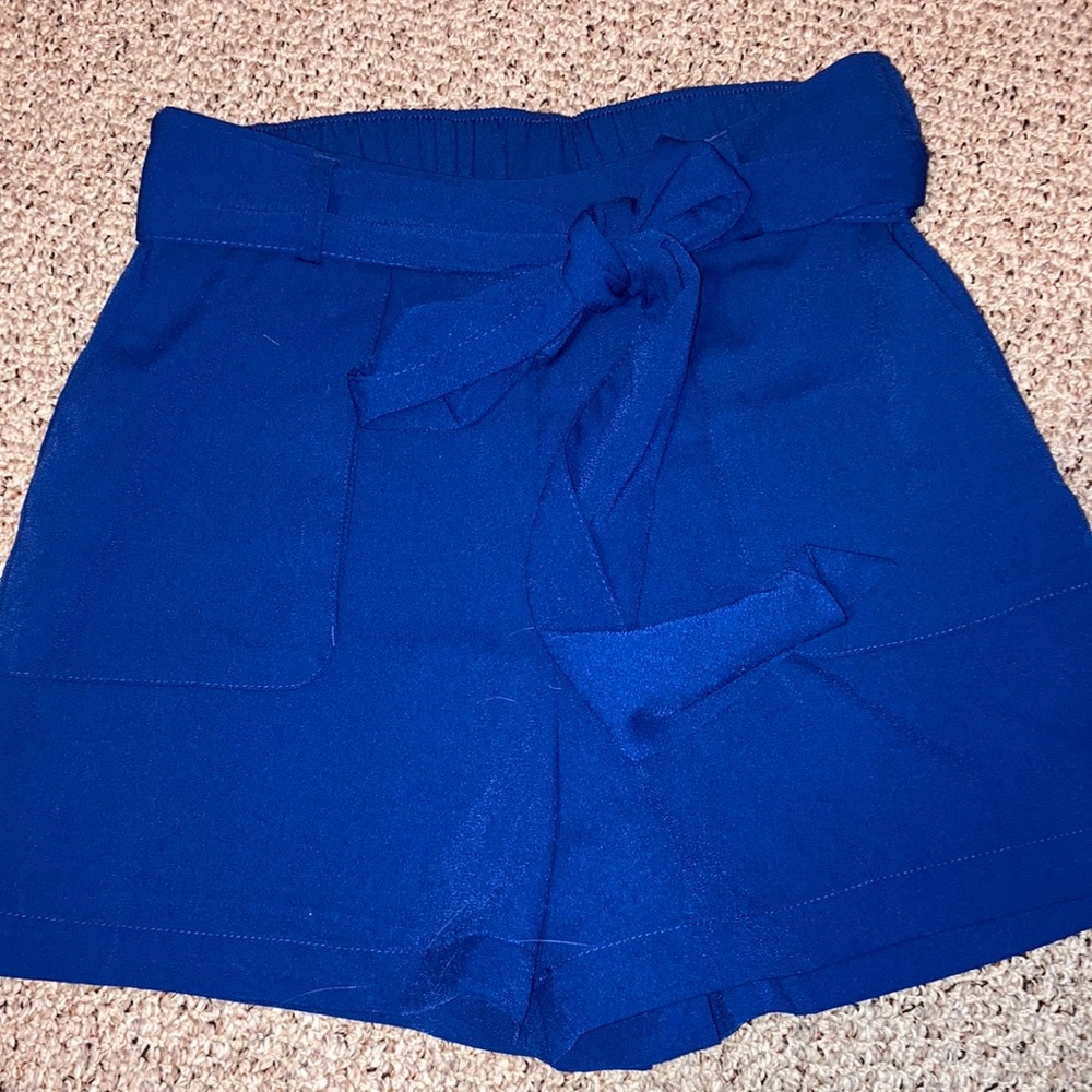 Cobalt Blue Dress Shorts